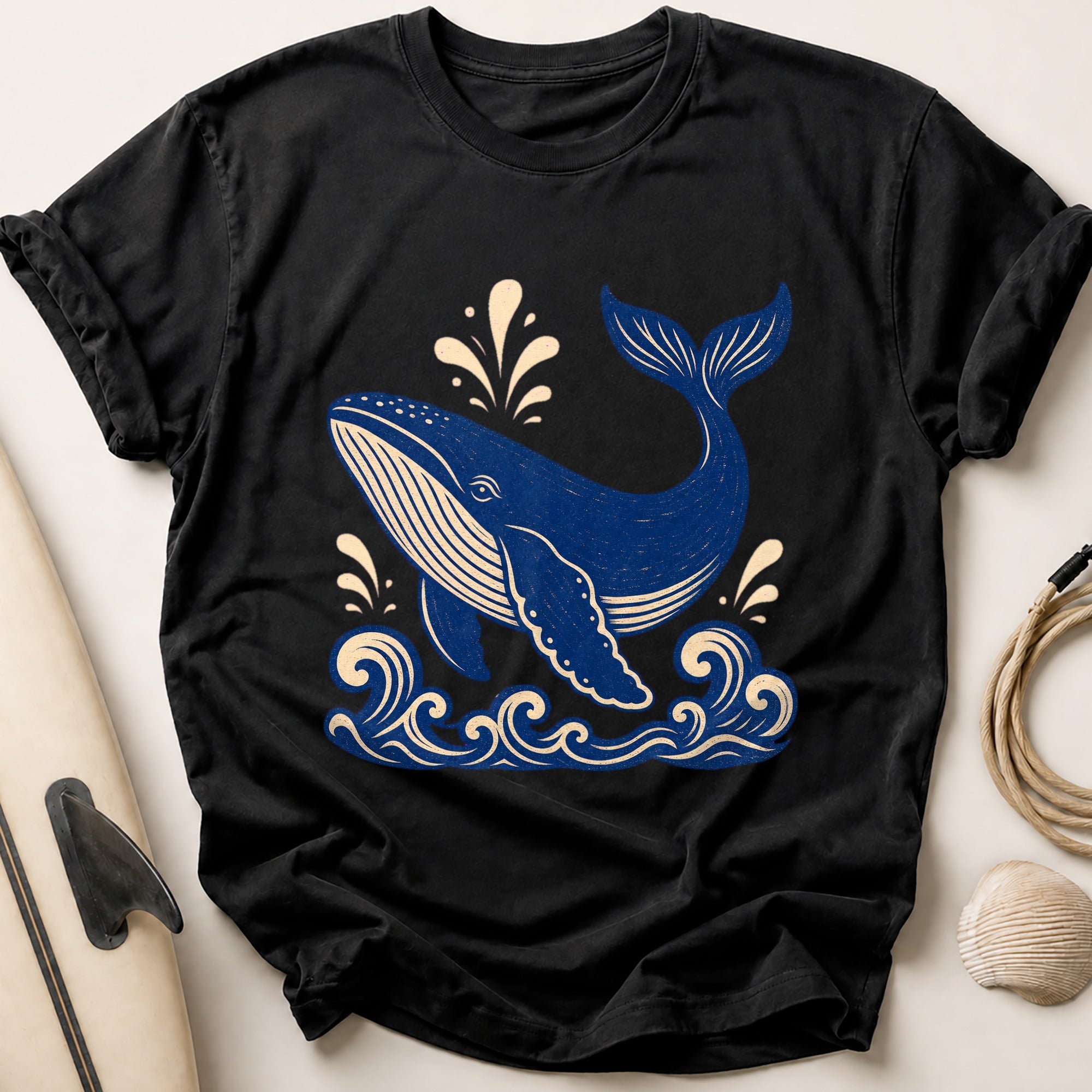 Whale Tee - Black