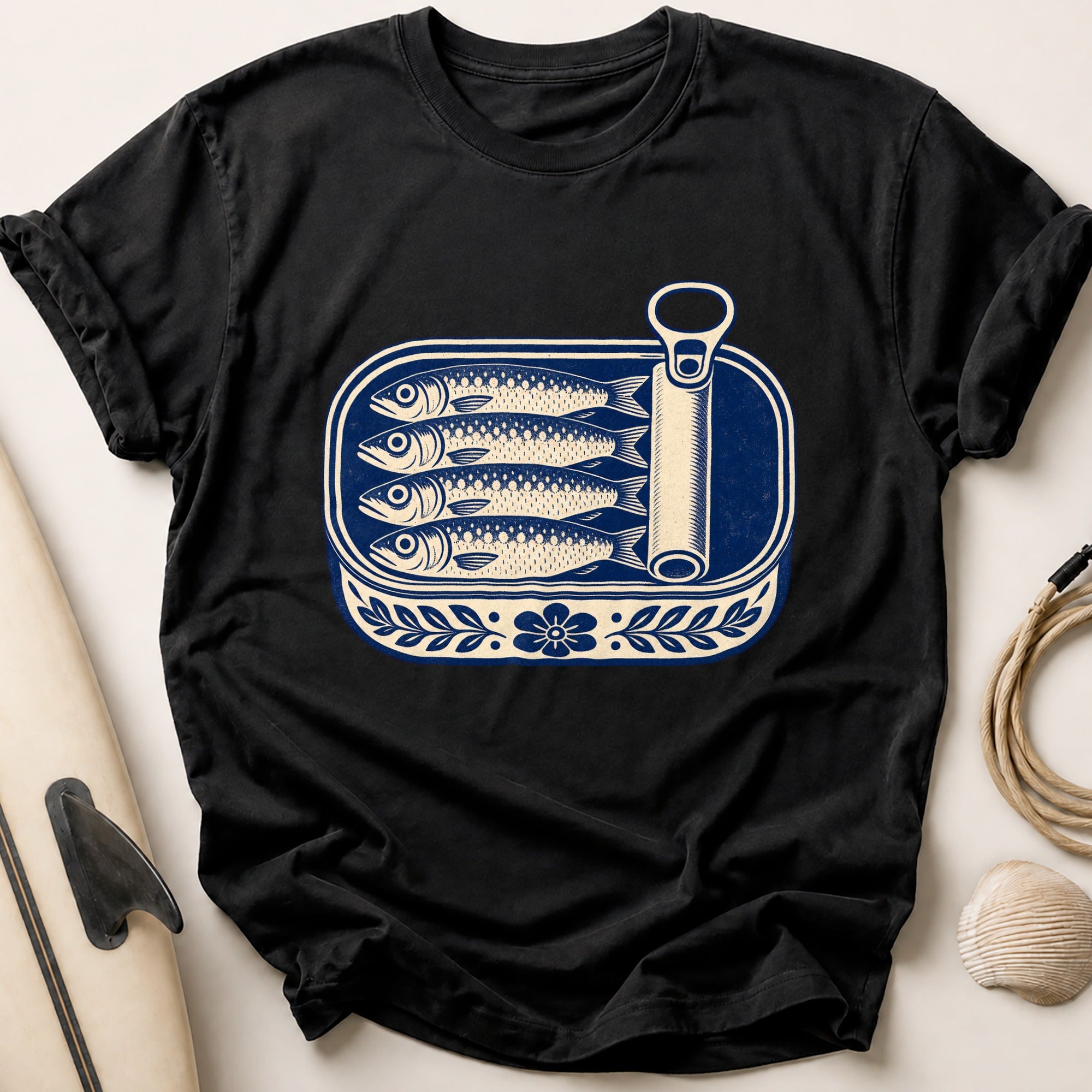 Tin Of Sardines Tee - Black