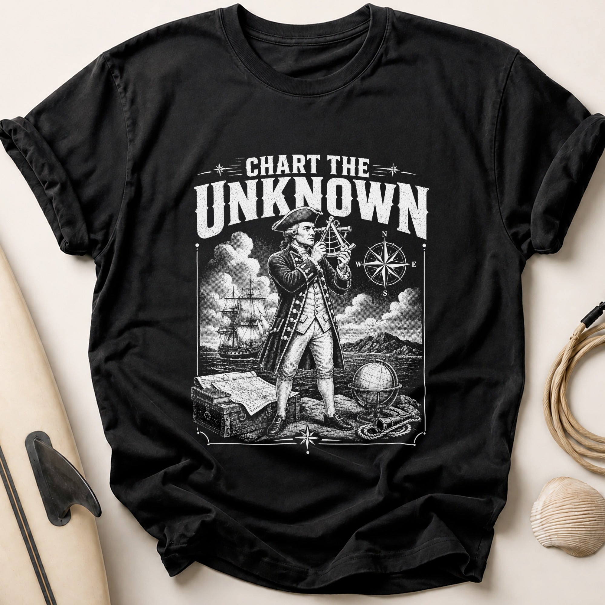 Chart the Unknown Tee - Black