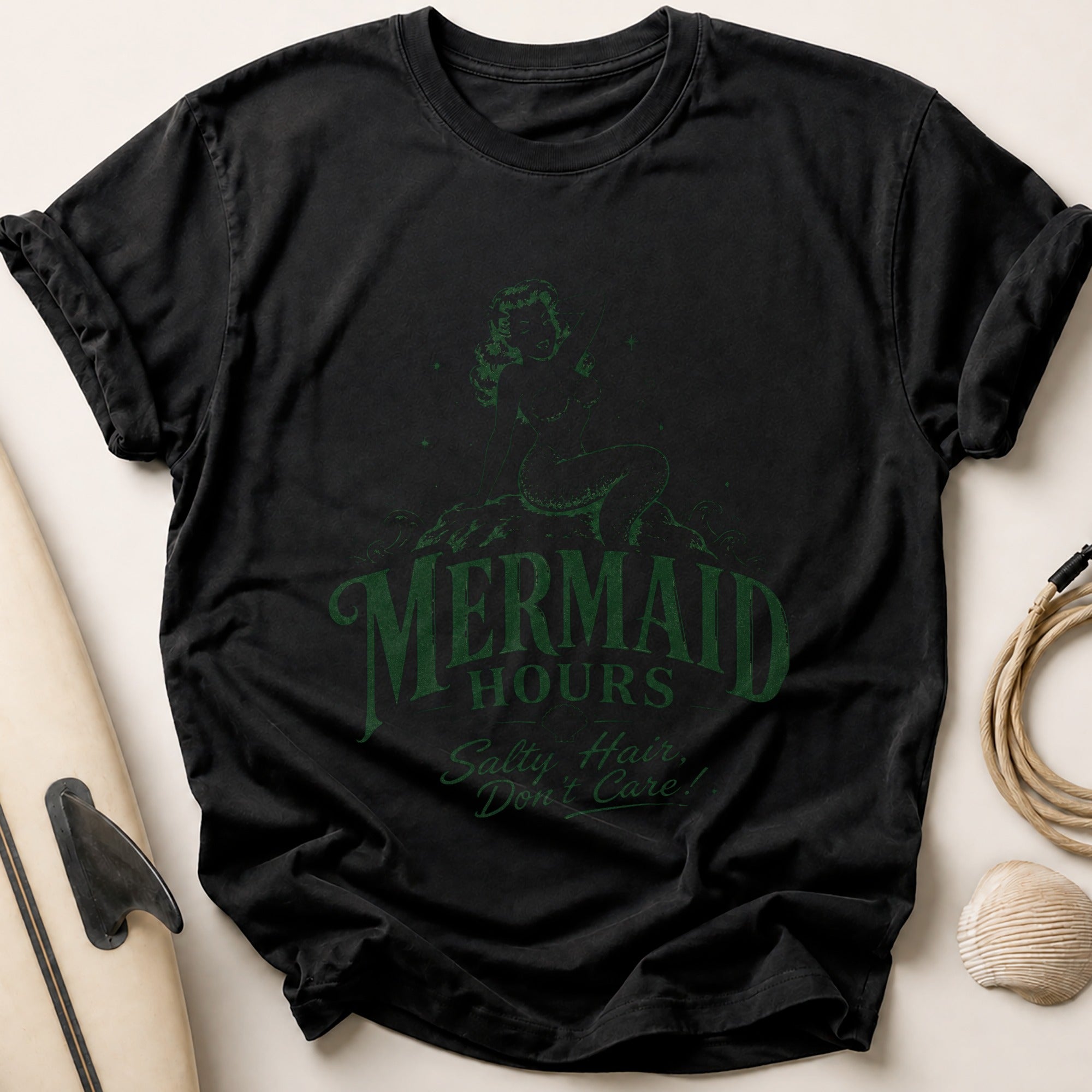 Mermaid Hours Tee - Black