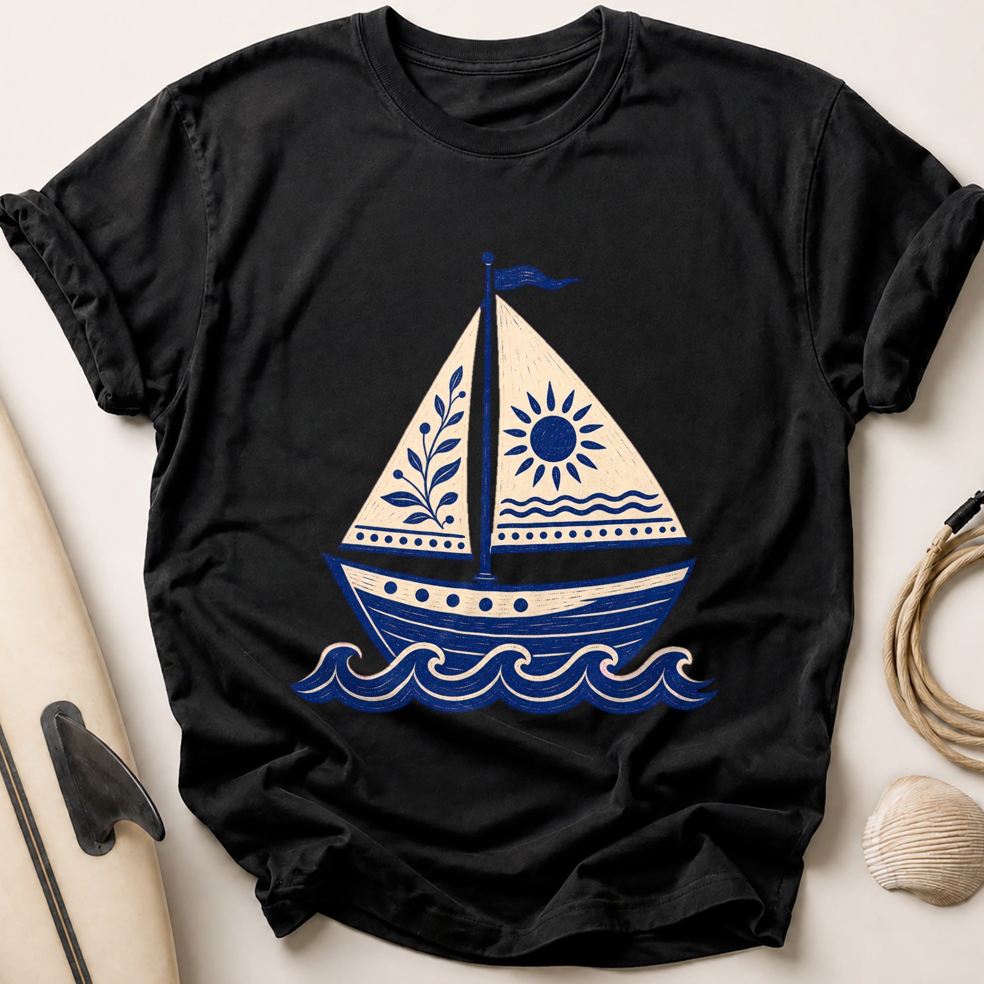 Sailboat Tee - Black