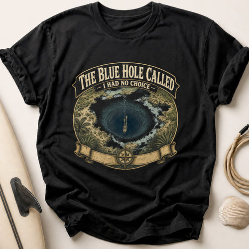 Blue Hole Called Tee - Black