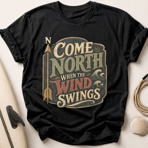 Come North Wind Swings Tee - Black
