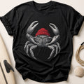 Crab In A Red Beanie 22 Tee - Black
