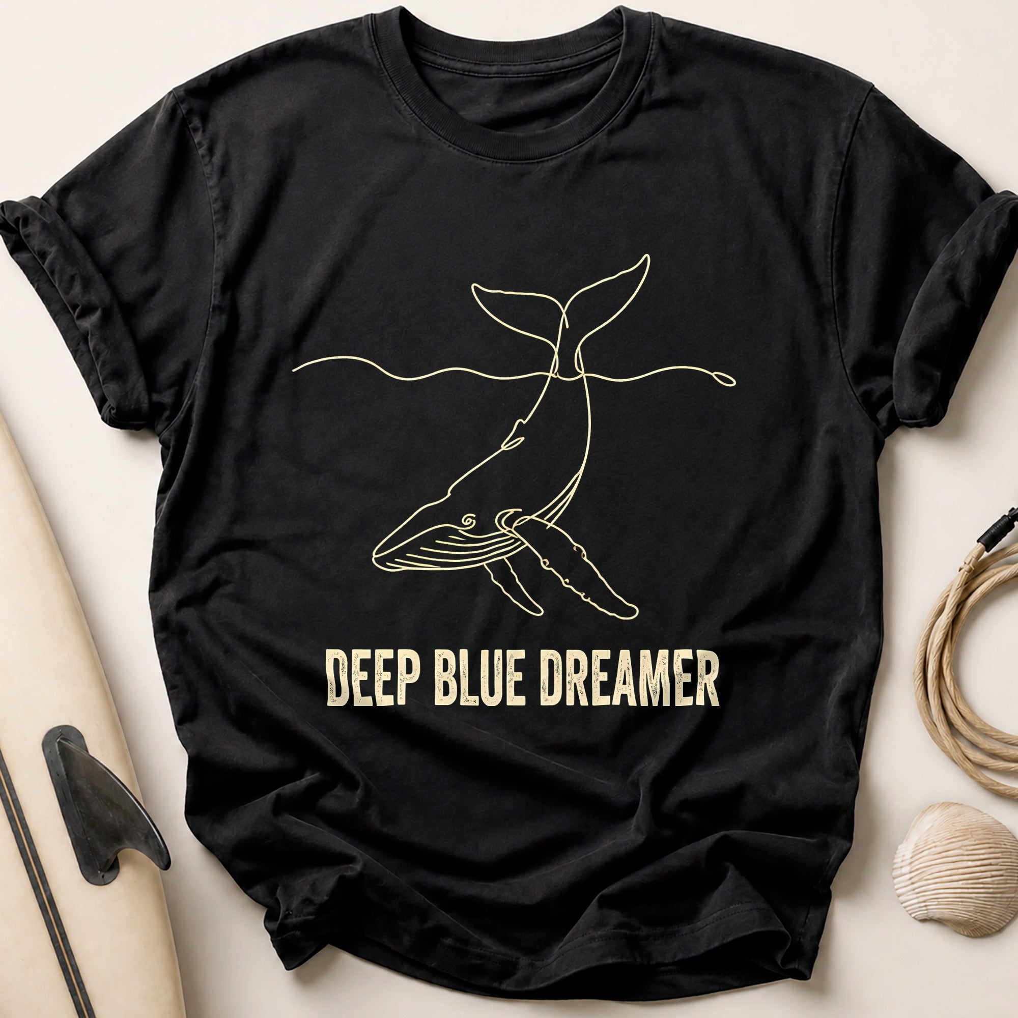 Deep Blue Dreamer Tee - Black