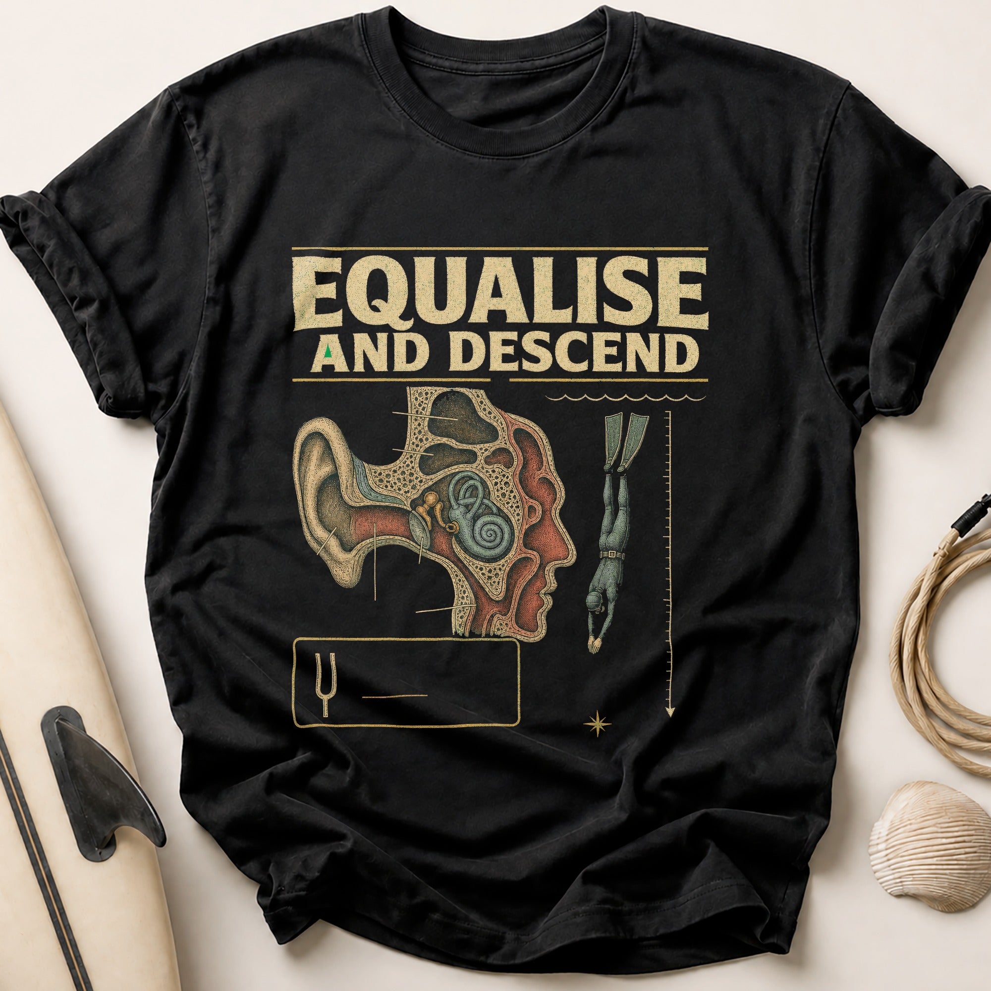 Equalise And Descend Tee - Black