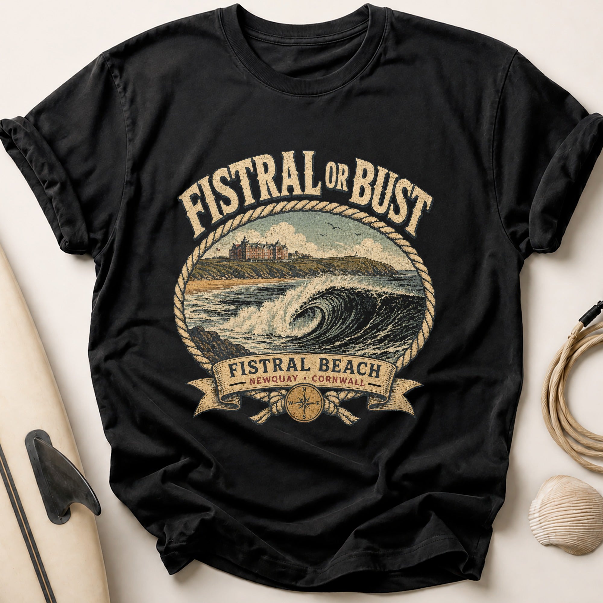 Fistral Or Bust Tee - Black