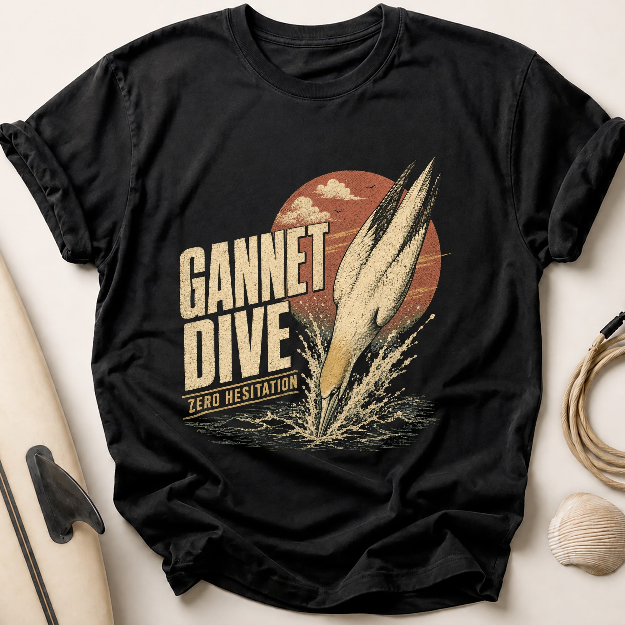 Gannet Dive Tee - Black