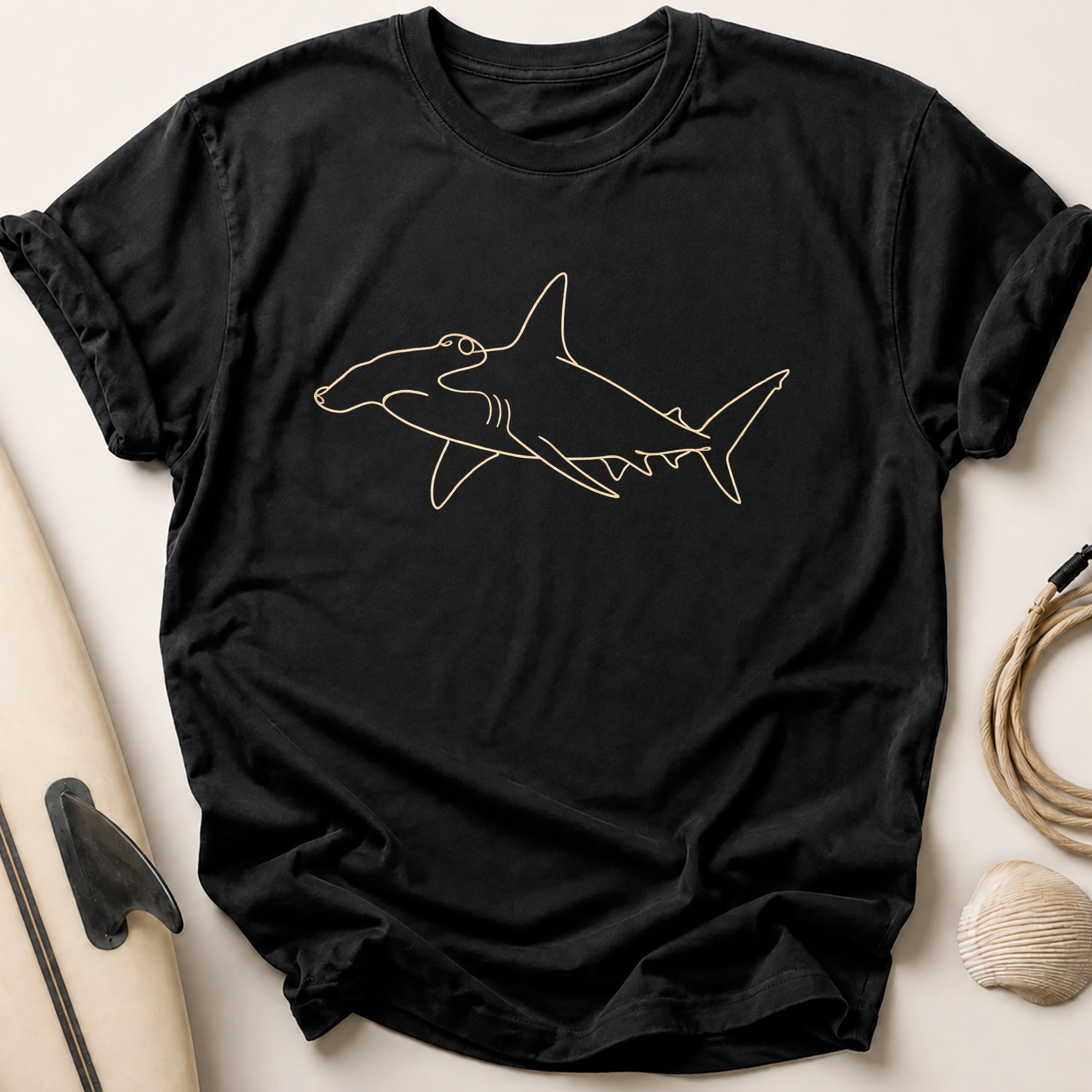 Hammerhead Shark Tee - Black