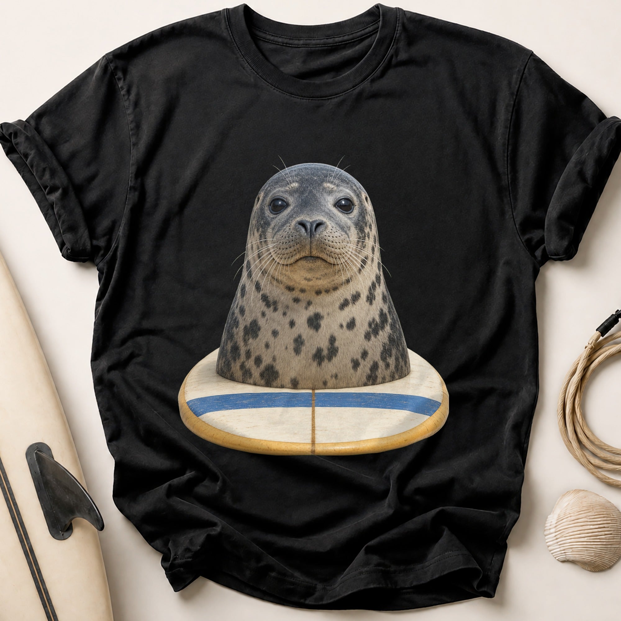 Harbour Seal Tee - Black