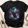 Humpback Purple Ocean Tee - Black