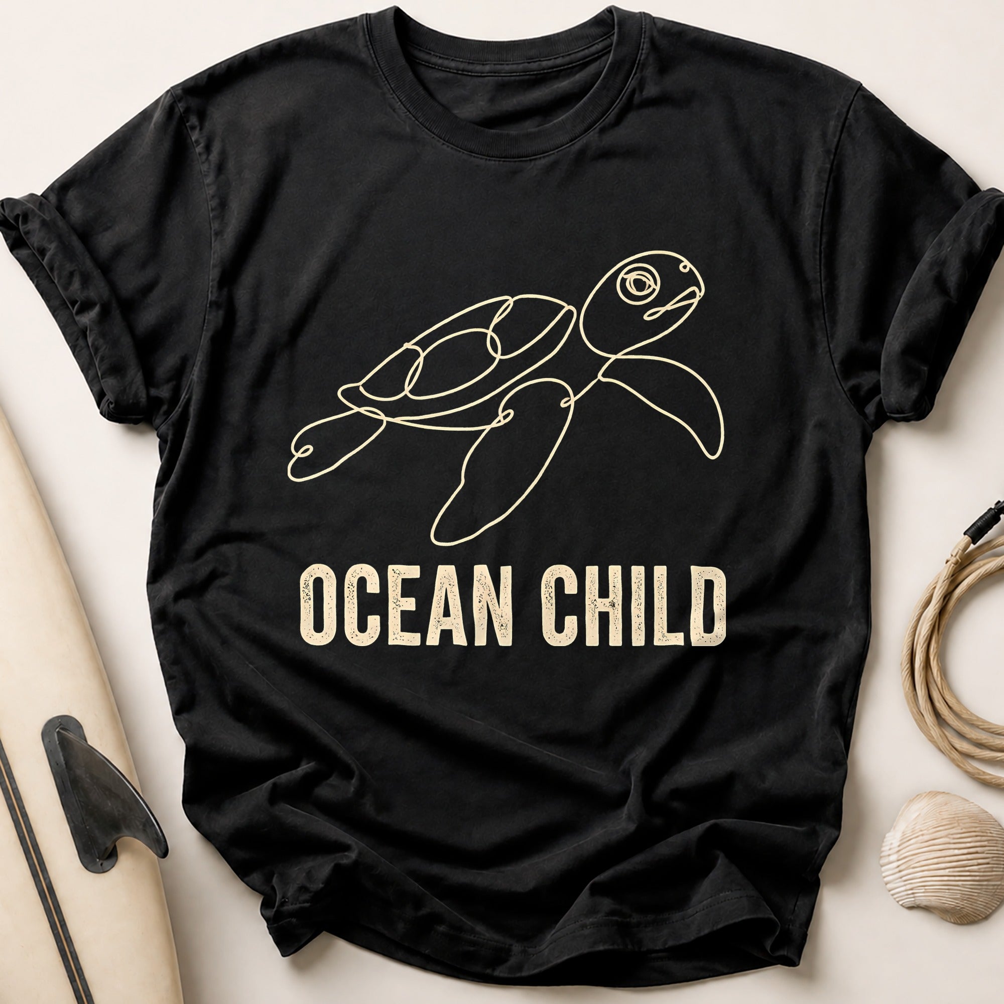 Ocean Child Tee - Black