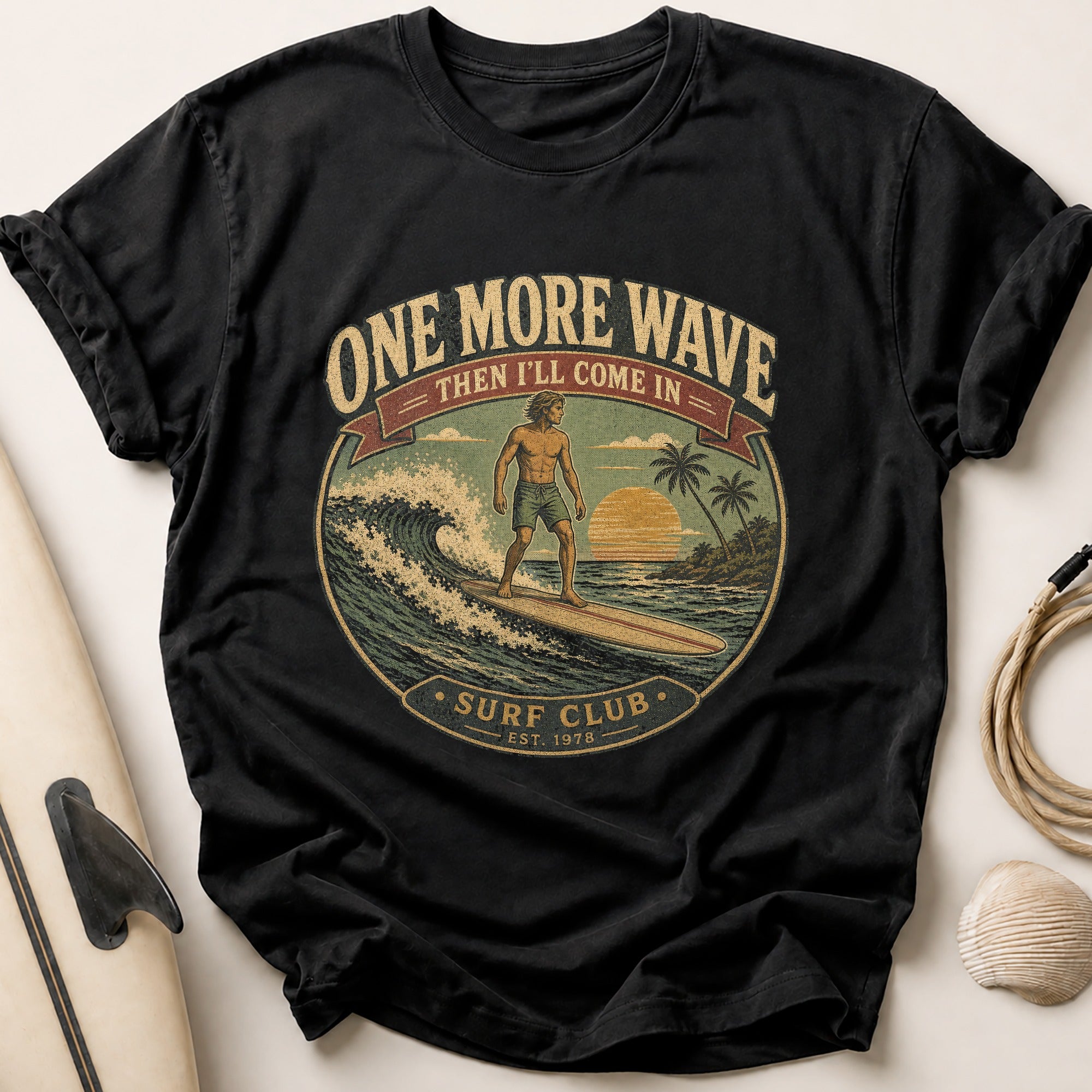 One More Wave Tee - Black