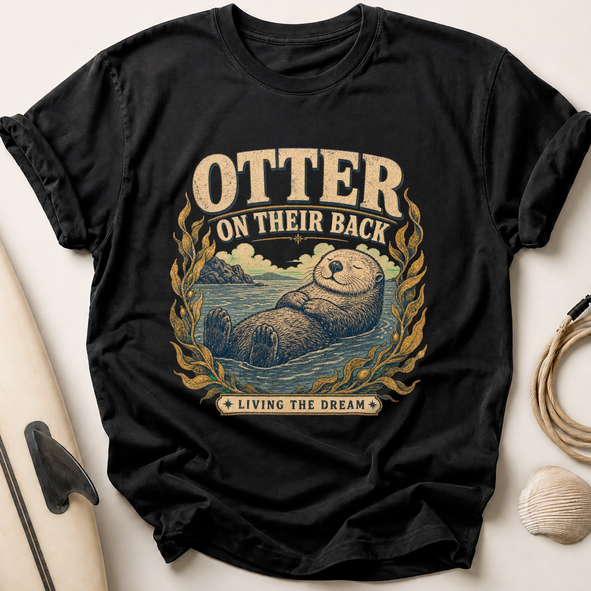 Otter Living The Dream Tee - Black