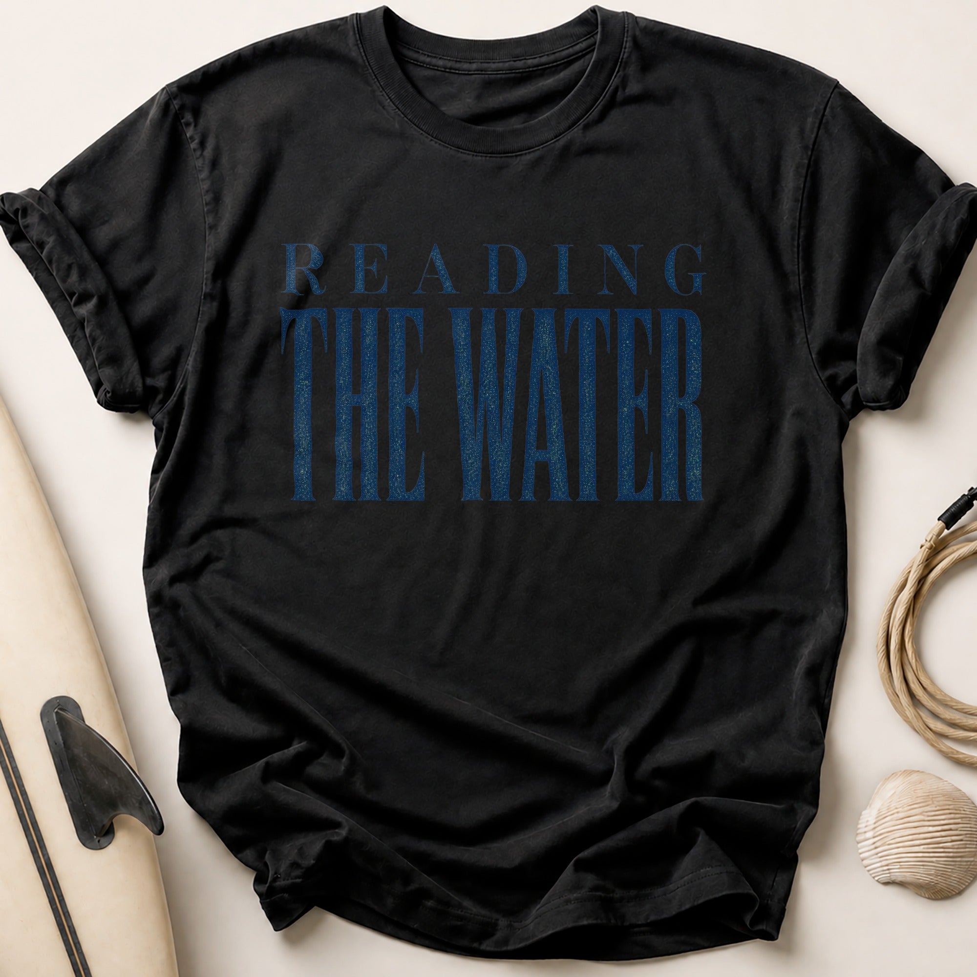 Reading The Water Tee - Black