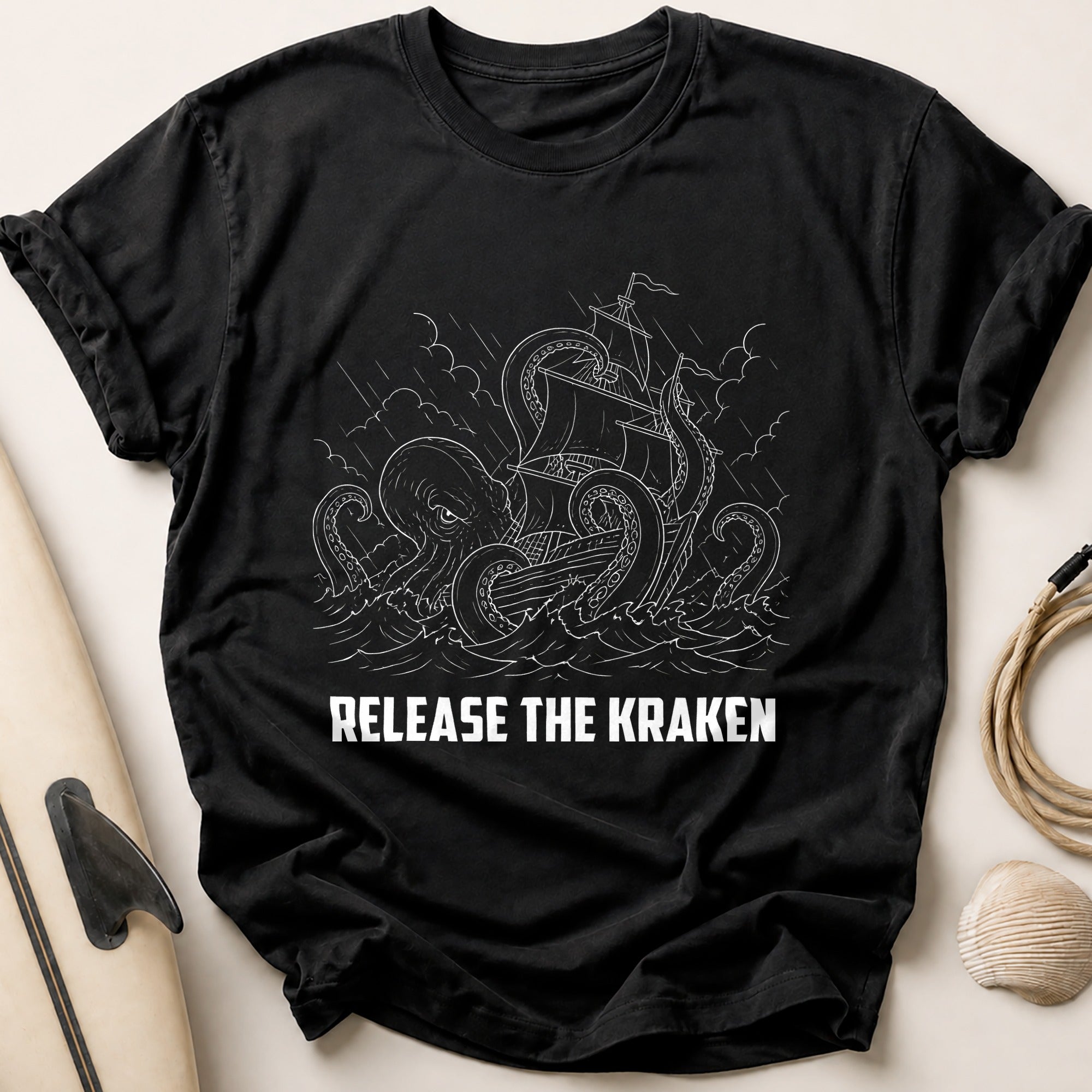 Release The Kraken Tee - Black