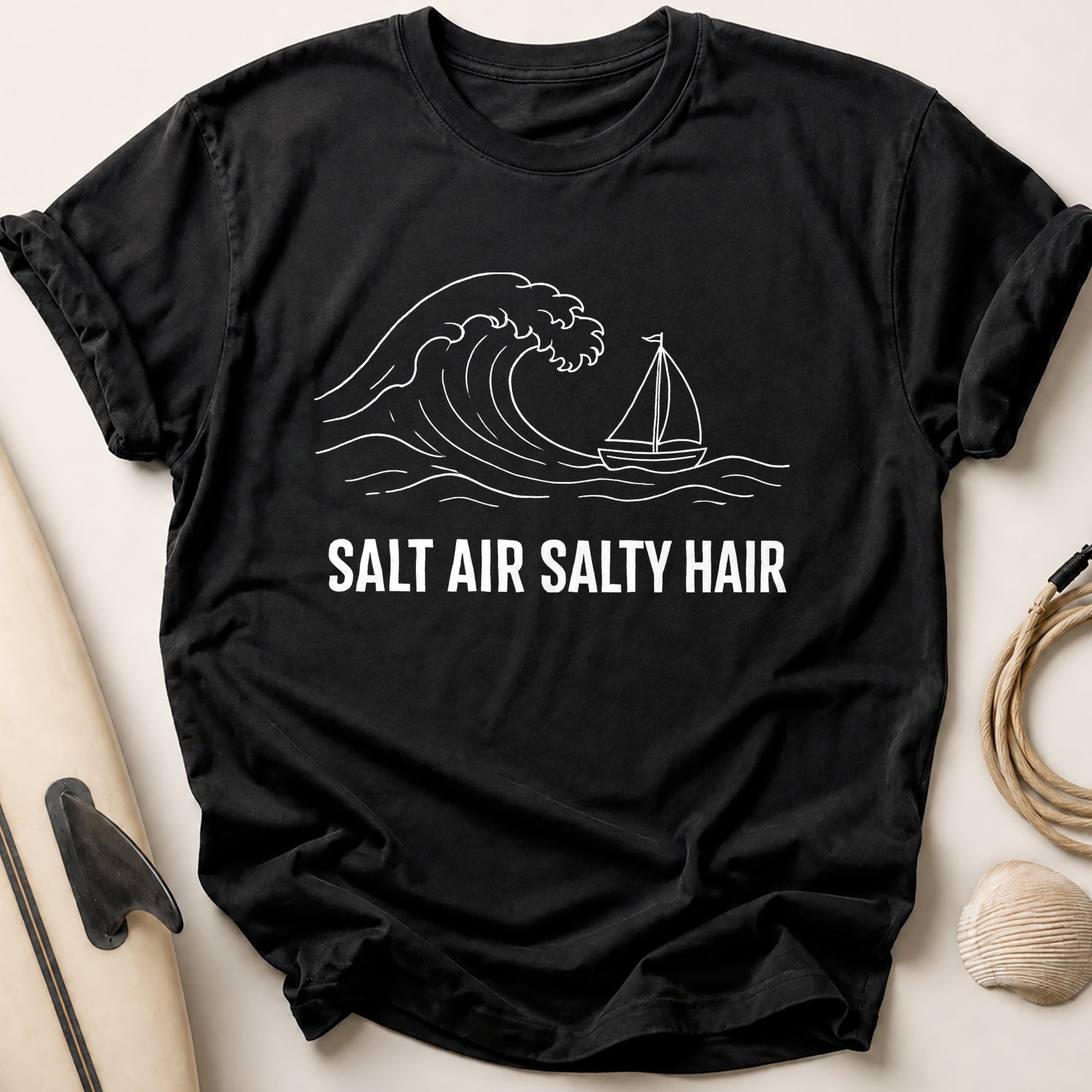 Salt Air Salty Hair Tee - Black