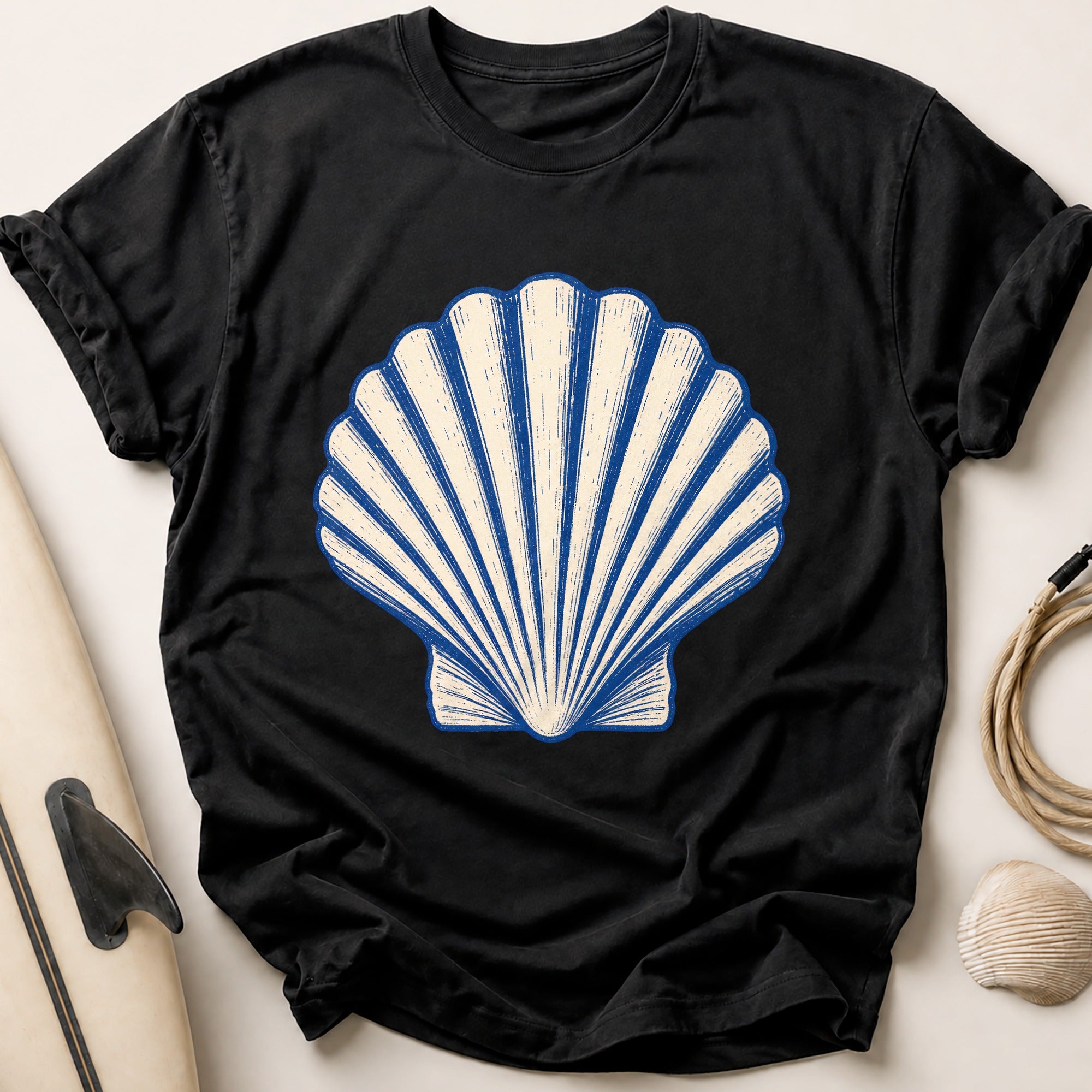 Scallop Shell Tee - Black
