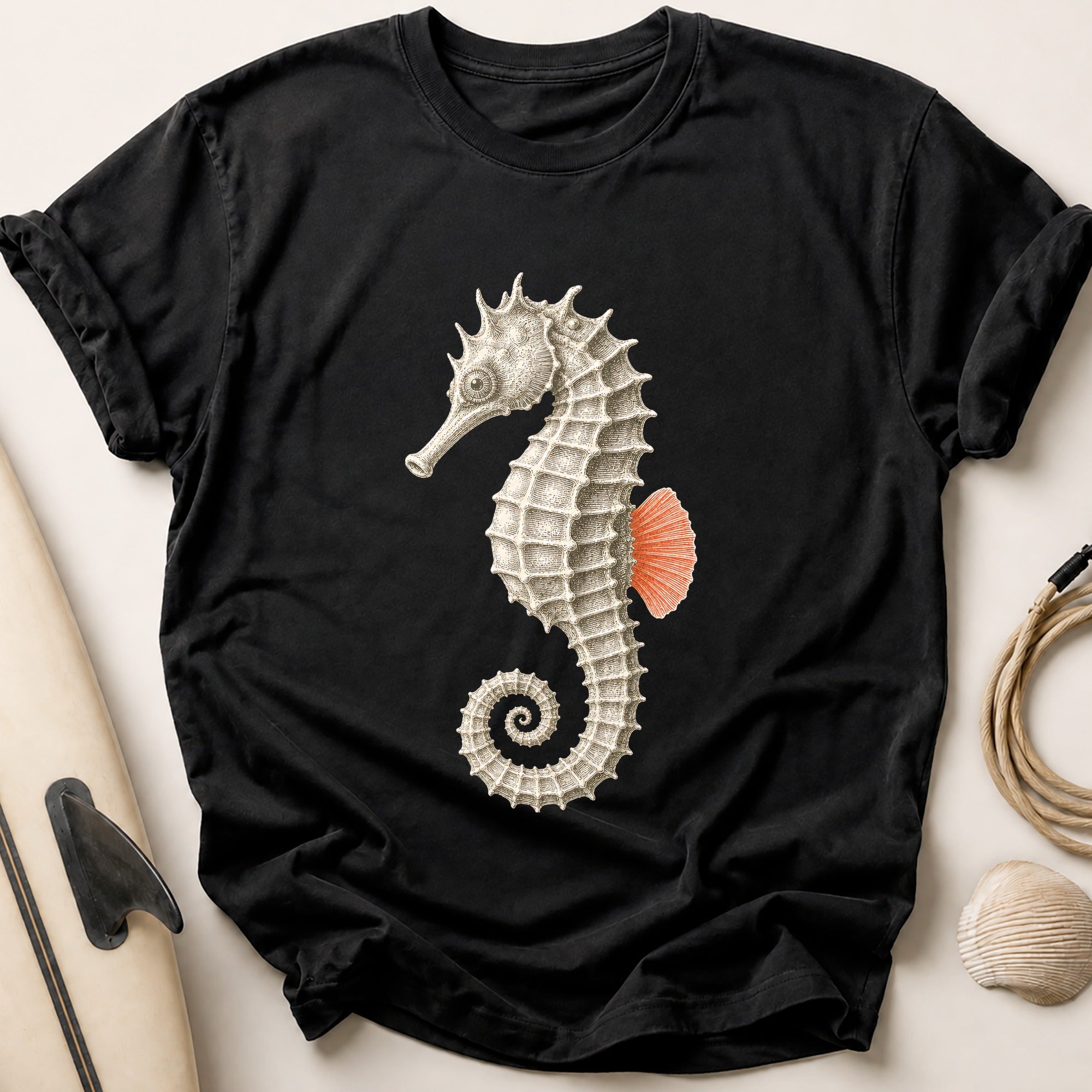 Seahorse Tee - Black