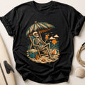 Skeleton Vacay Tee - Black