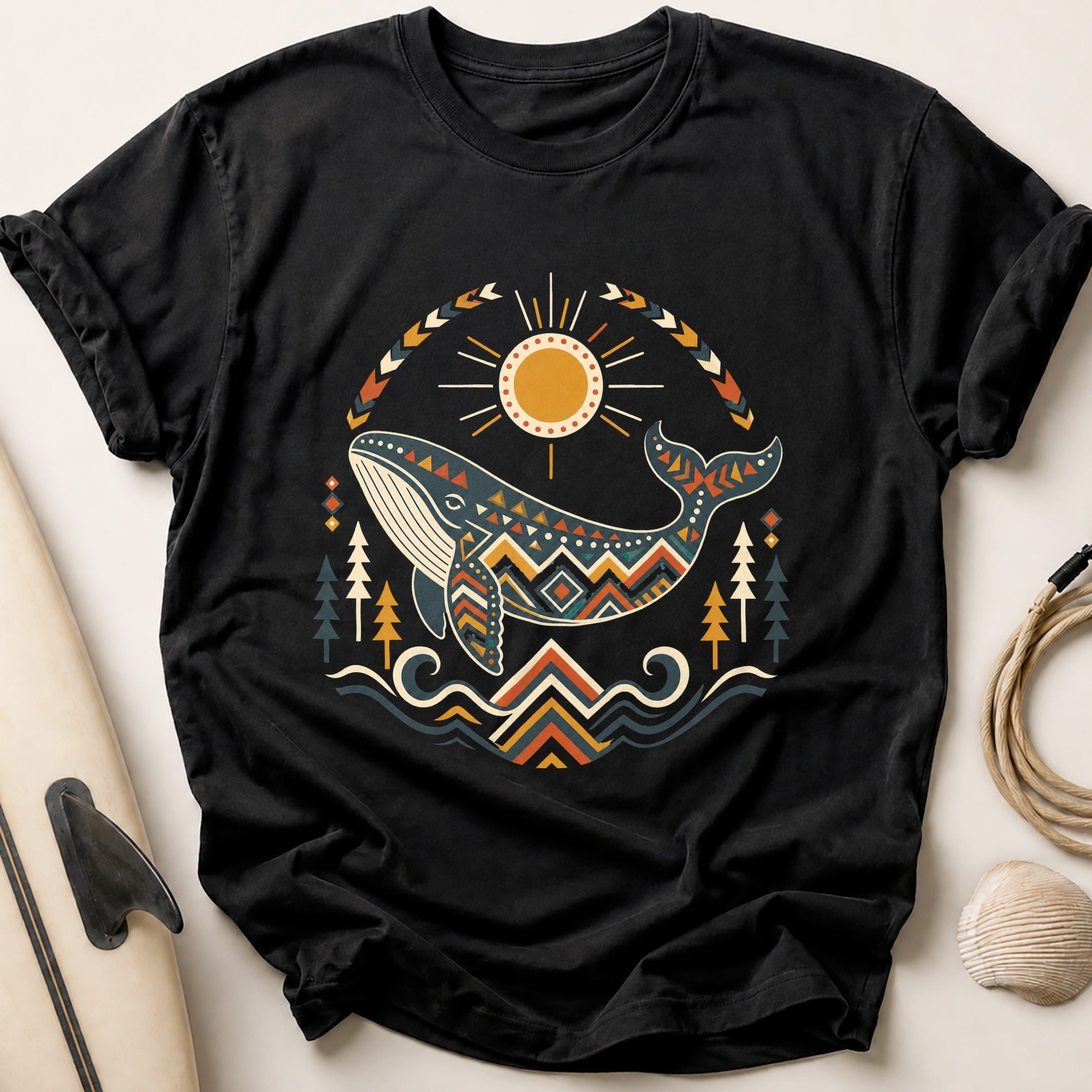Spirit Whale Tee - Black
