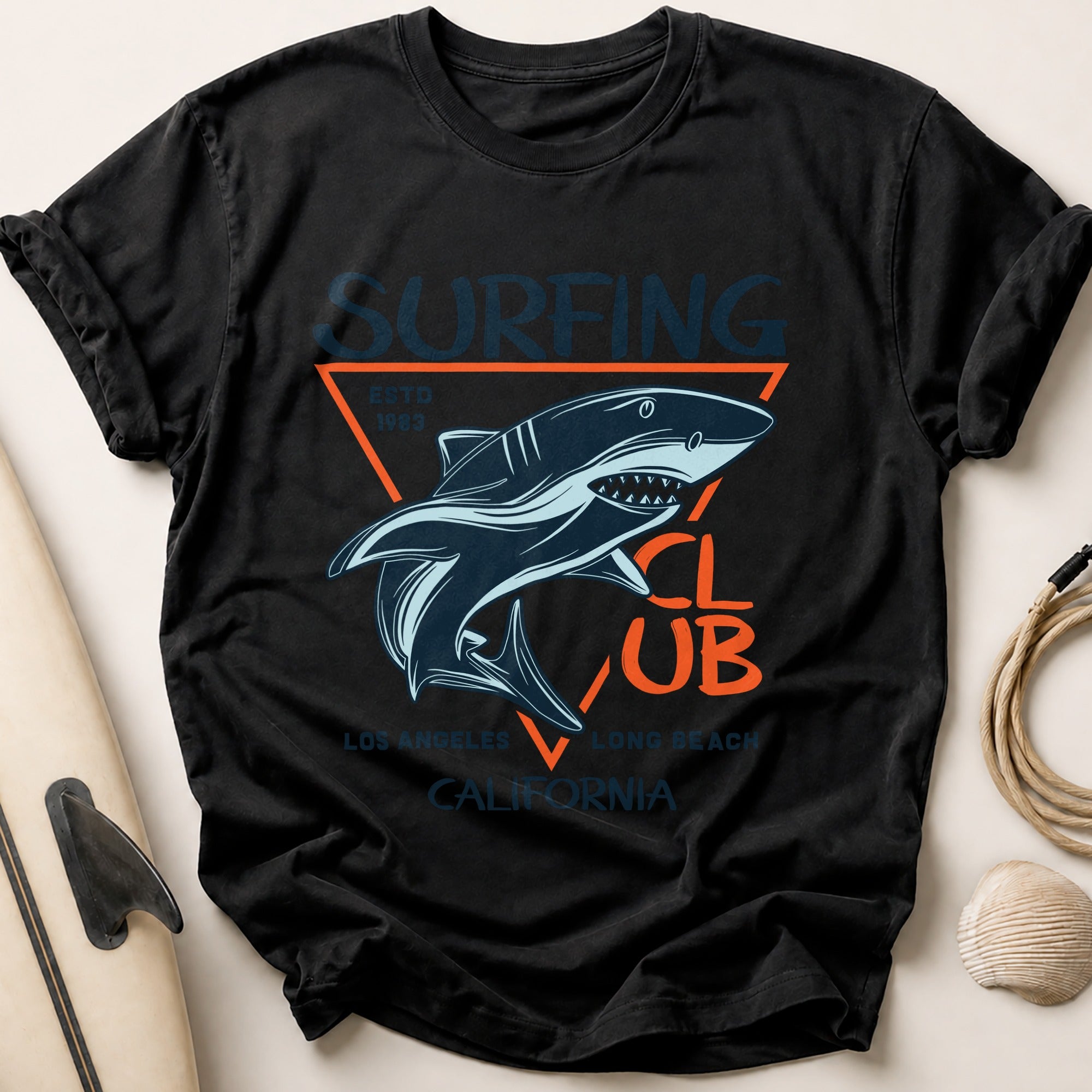 Surfing Estd 1983 Tee - Black