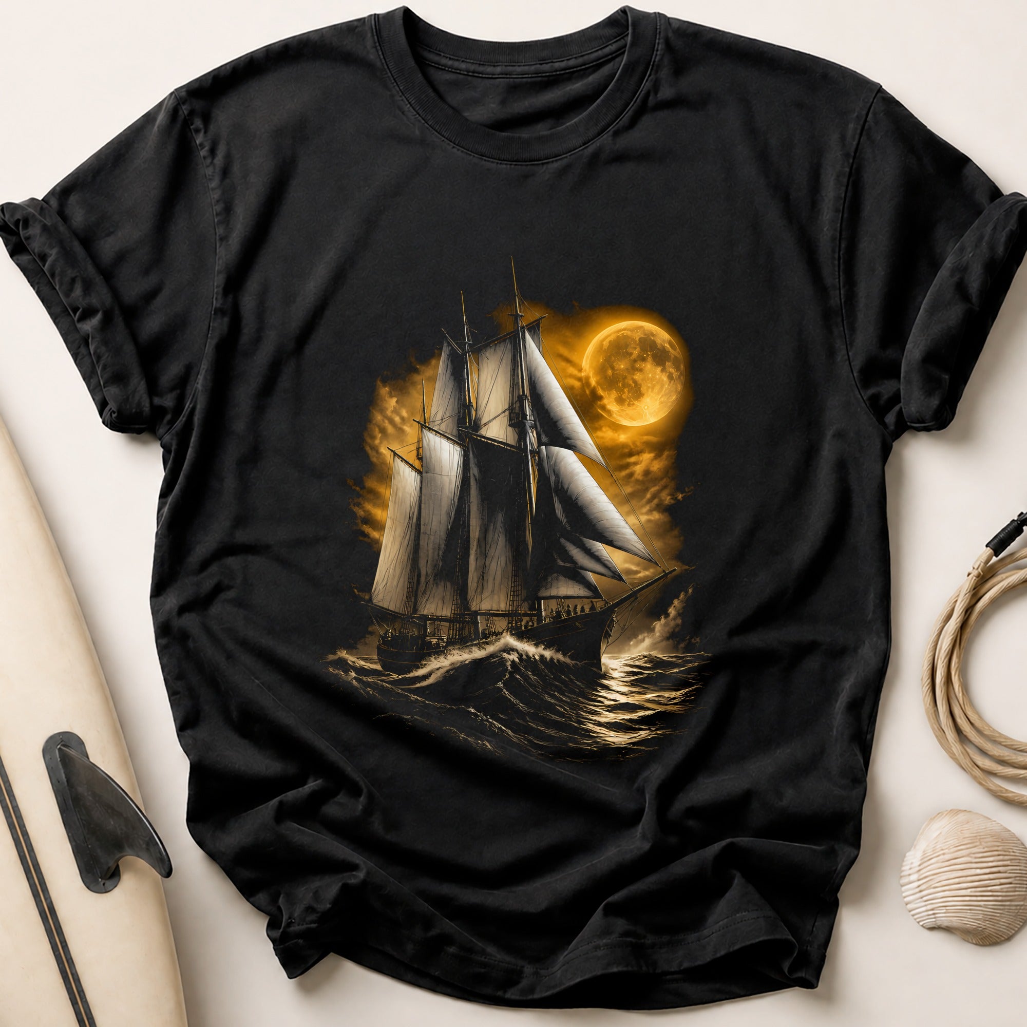 Tall Ship Amber Tee - Black