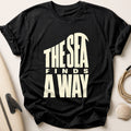 The Sea Finds Away Tee - Black
