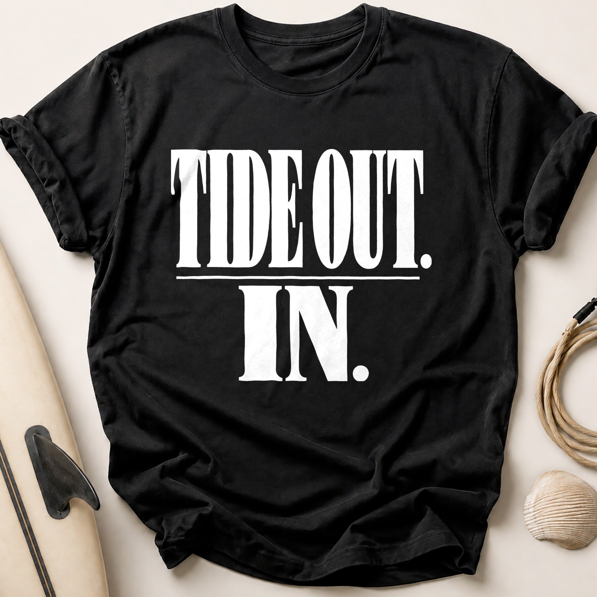 Tide Out In Tee - Black