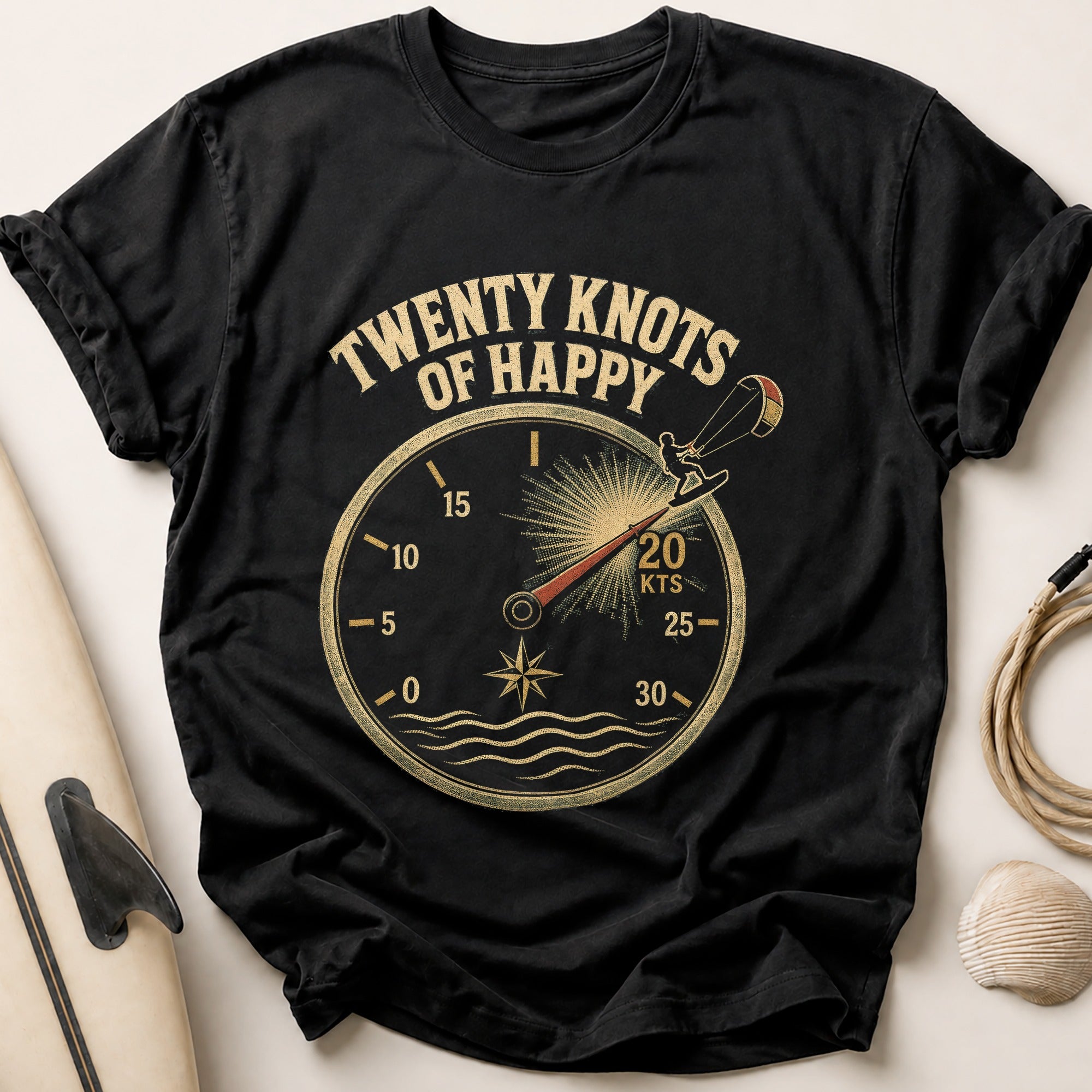 Twenty Knots Happy Tee - Black
