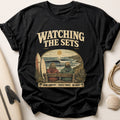 Watching The Sets Tee - Black