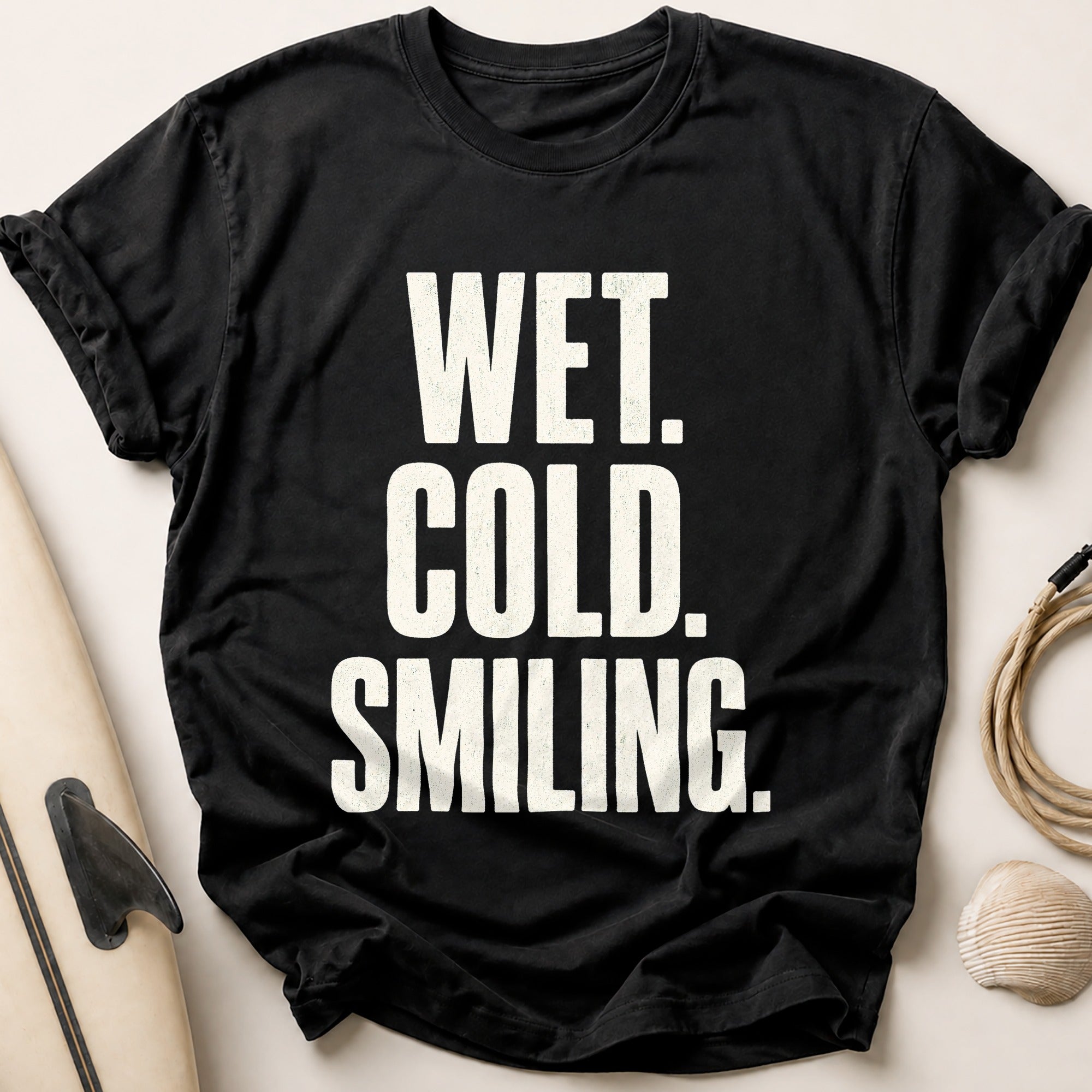 Wet Cold Smiling Tee - Black