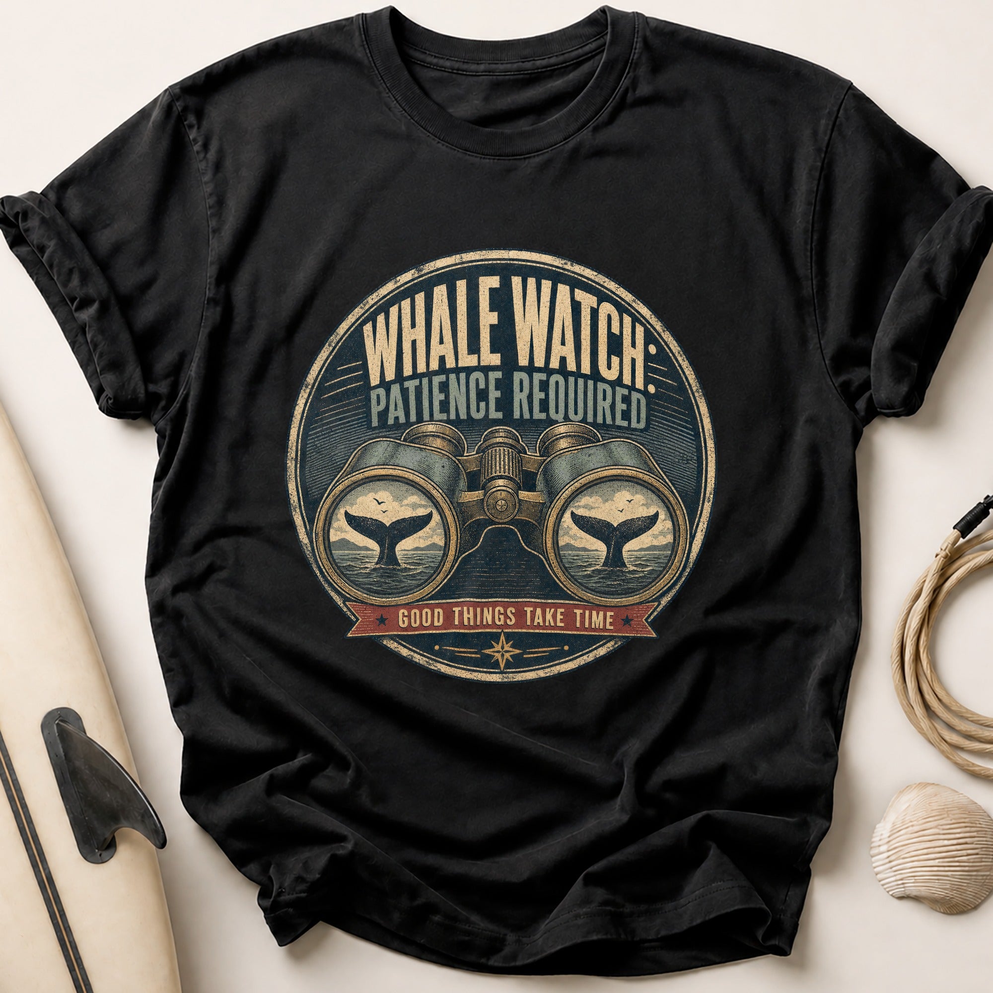 Whale Watch Tee - Black