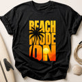 Beach Mode on Tropical Palm Summer Tee - Black