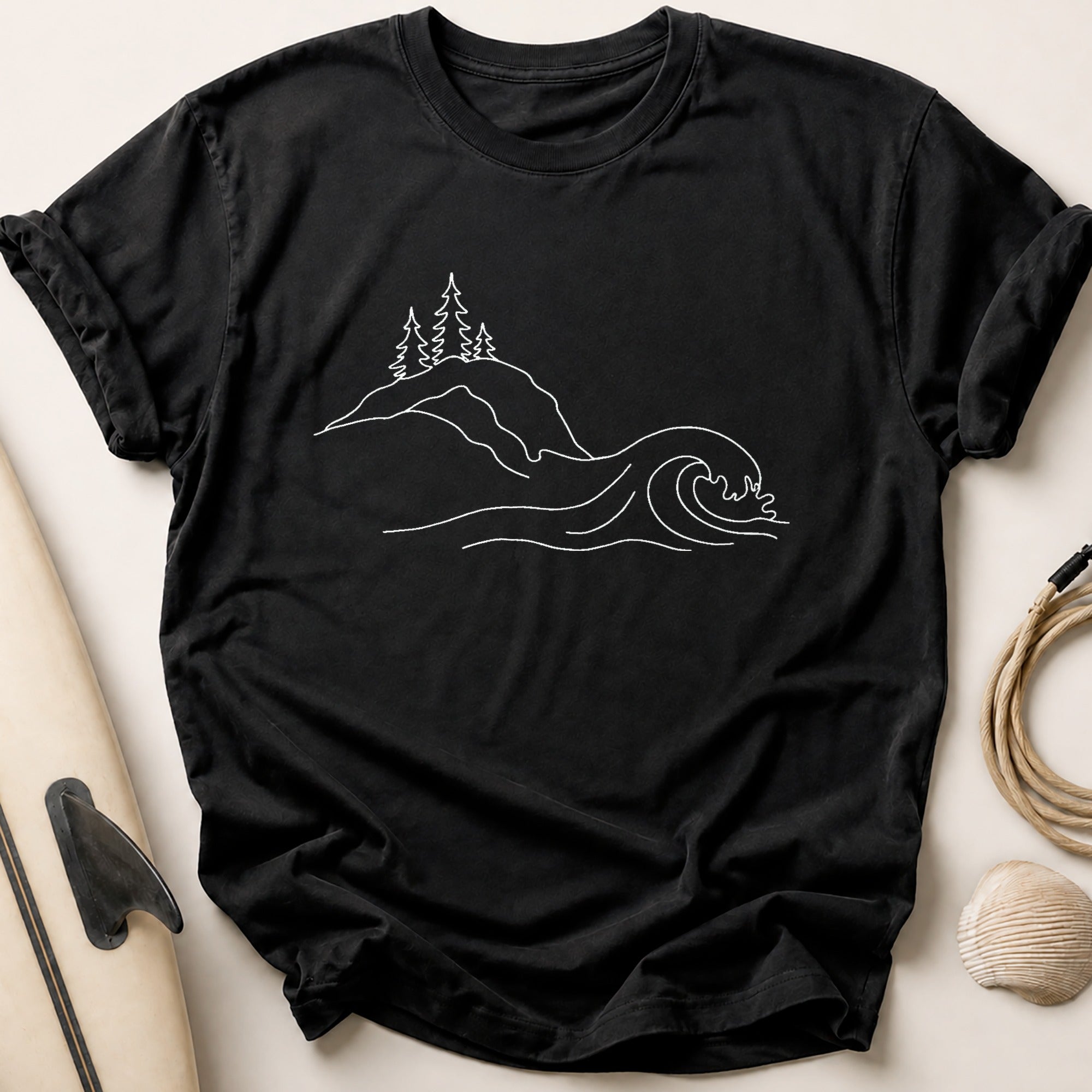 Headland Wave Tee - Black