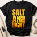 Salt and Light Sailboat Ocean Sunset Tee - Black