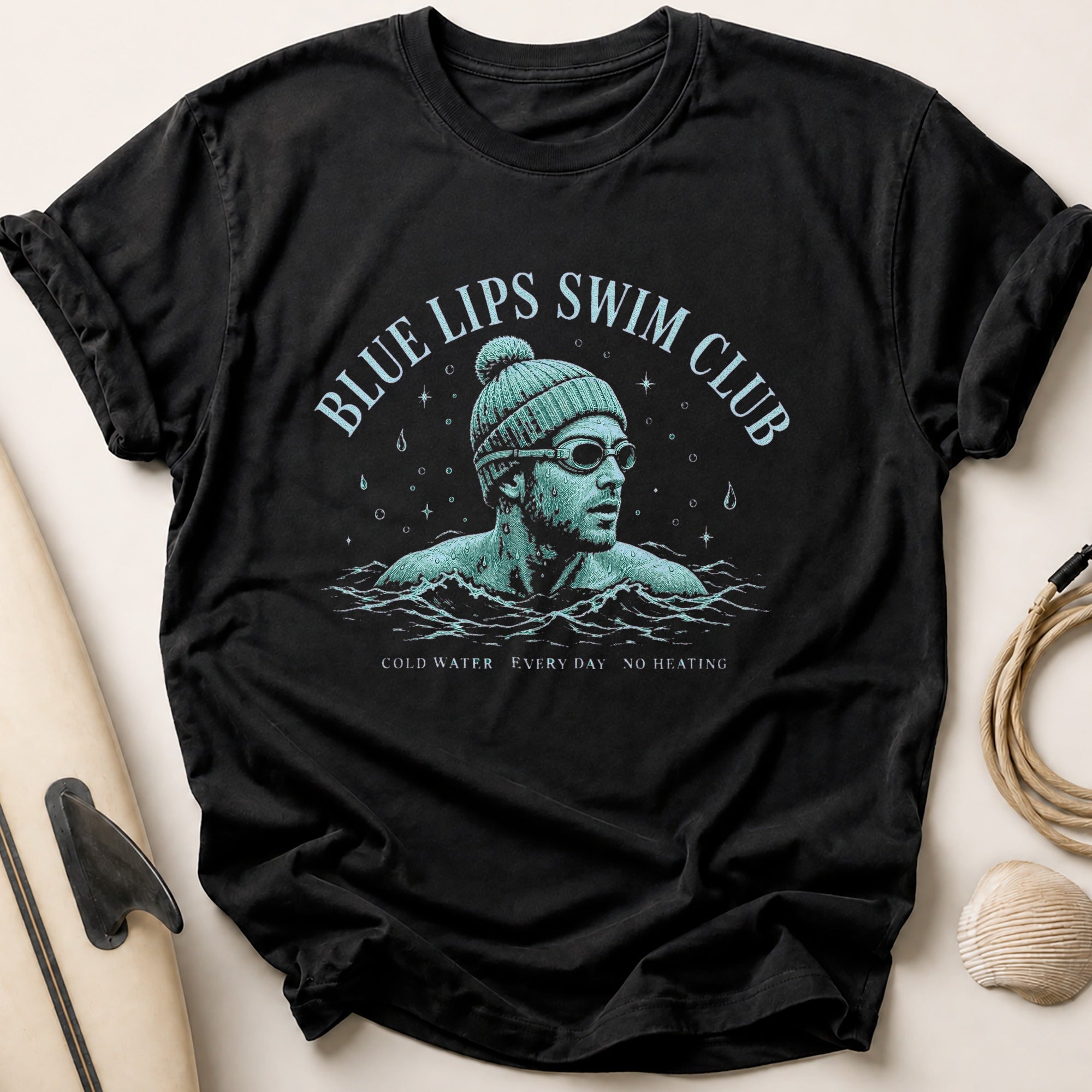 BLUE LIPS SWIM CLUB Tee - Black