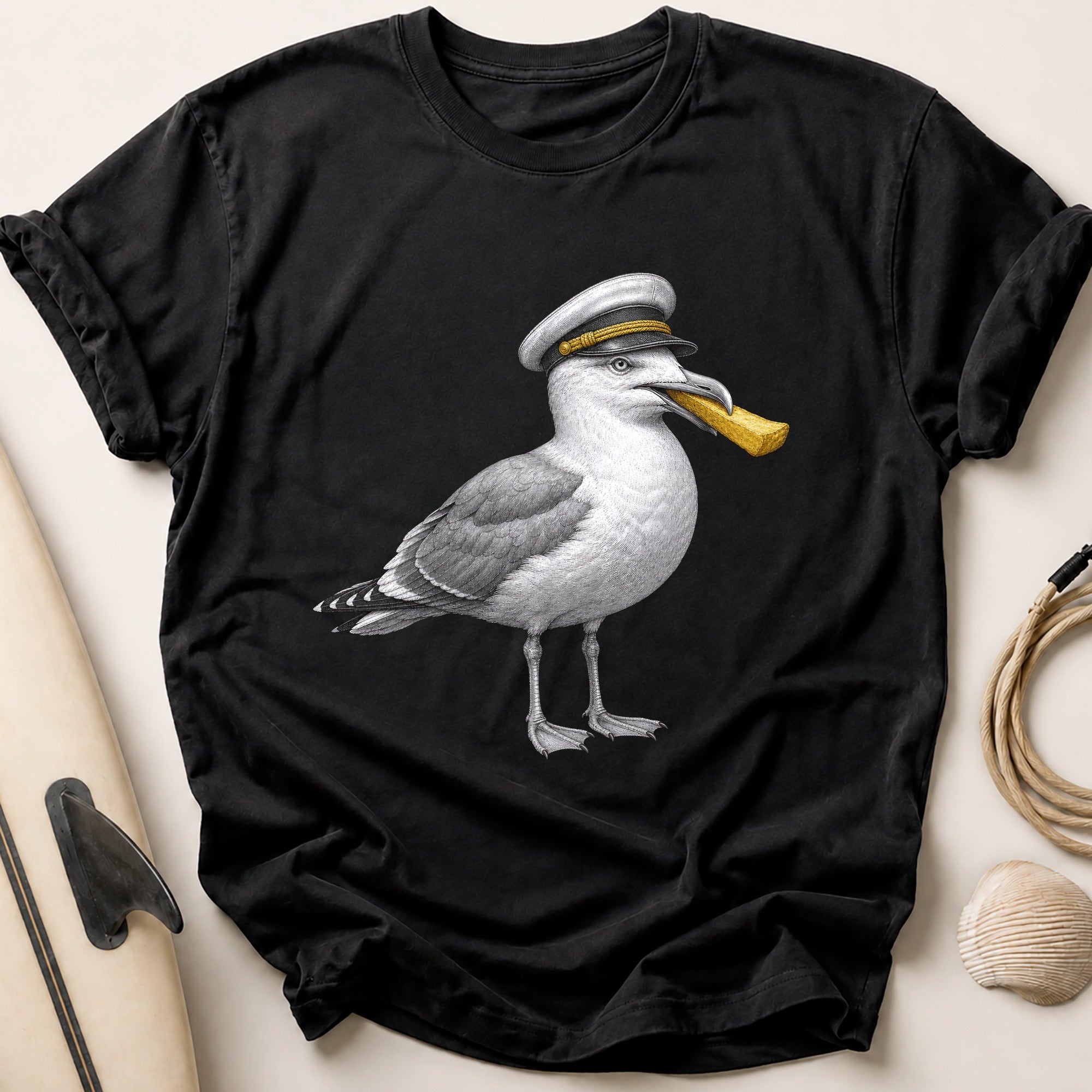 Chip Shop Captain Tee - Black