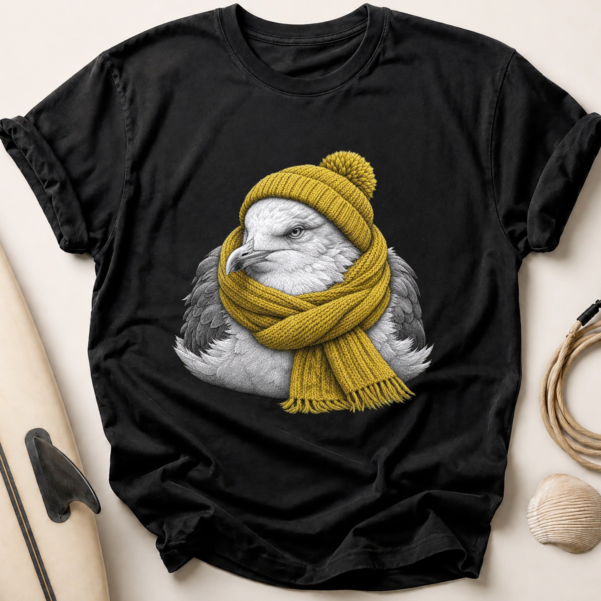 Wrapped Up Gull Tee - Black