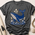 Whale Tee - Charcoal