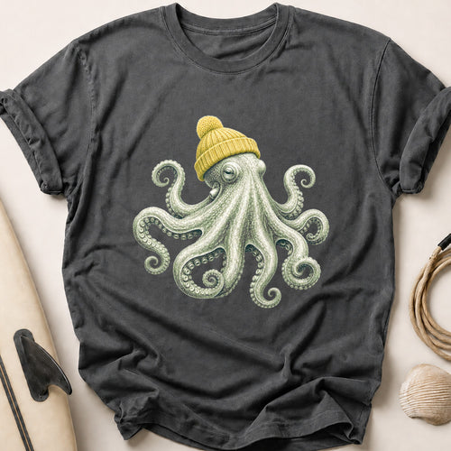 Common Octopus Tee - Charcoal