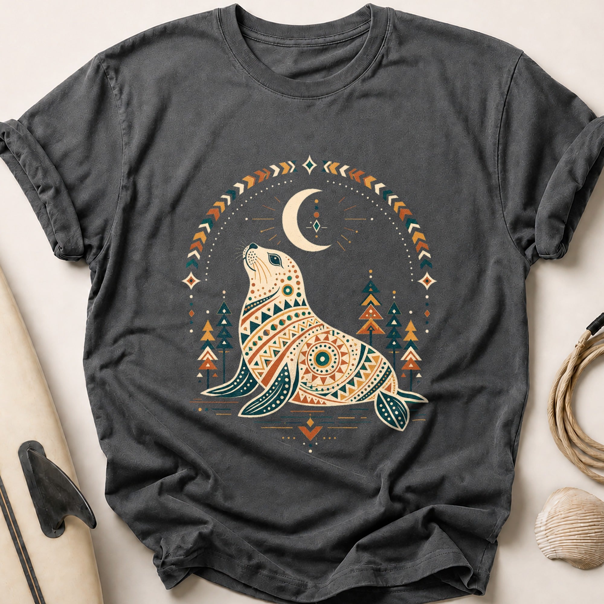 Spirit Seal Tee - Charcoal