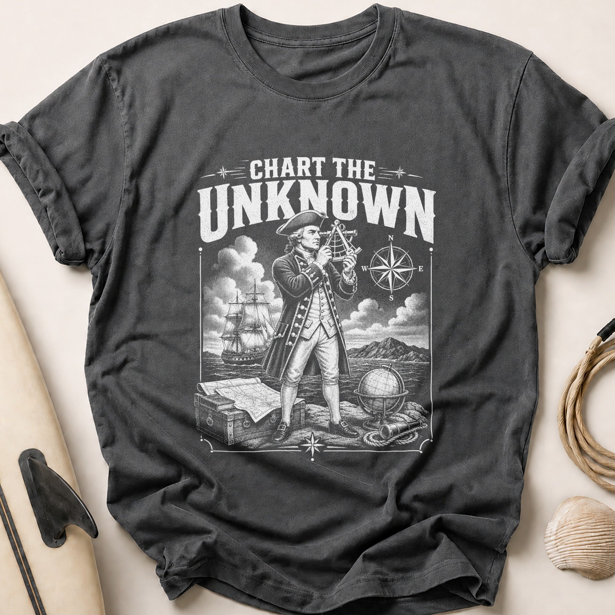 Chart the Unknown Tee - Charcoal