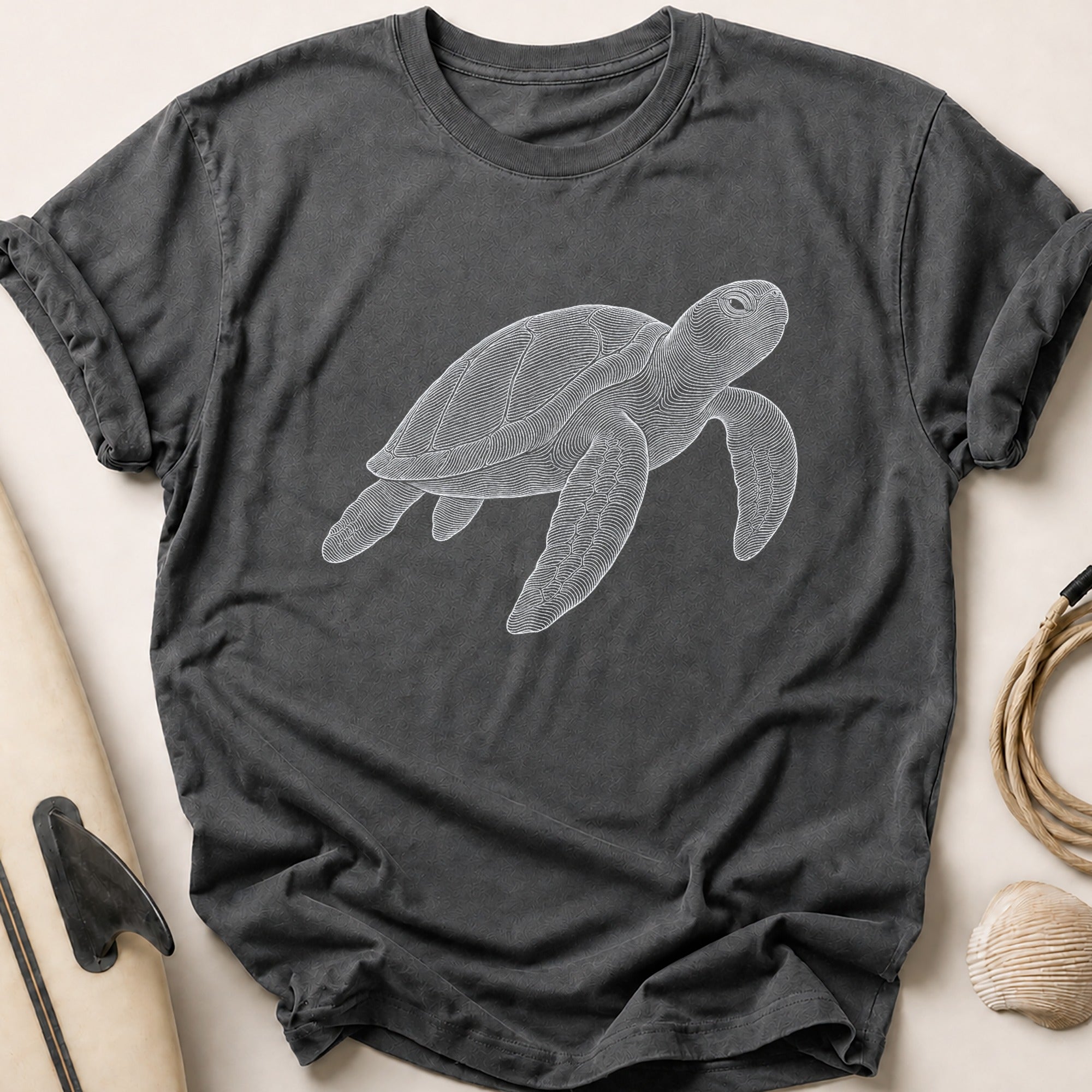 Sea Turtle Tee - Charcoal