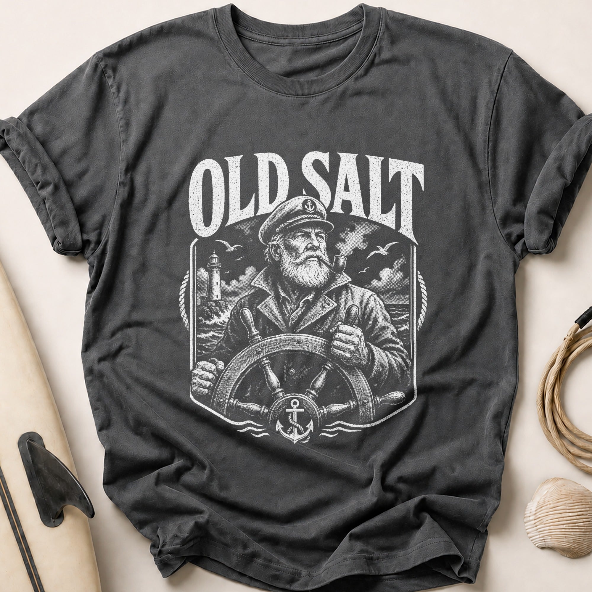 Old Salt Tee - Charcoal