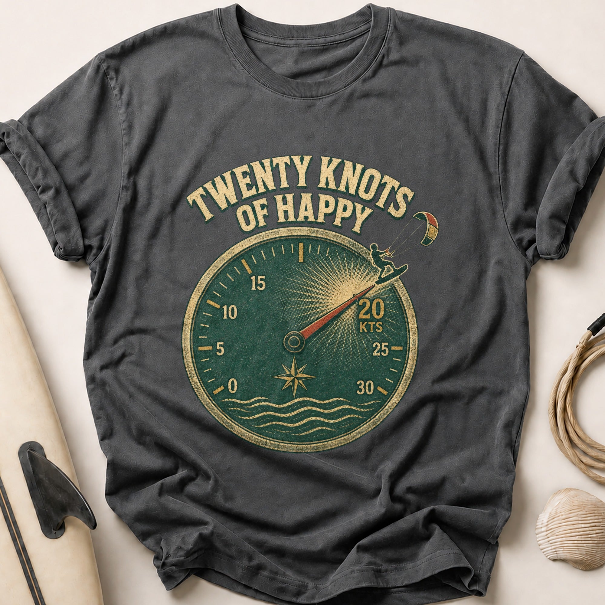 Twenty Knots of Happy Tee - Charcoal