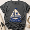 Sailboat Tee - Charcoal