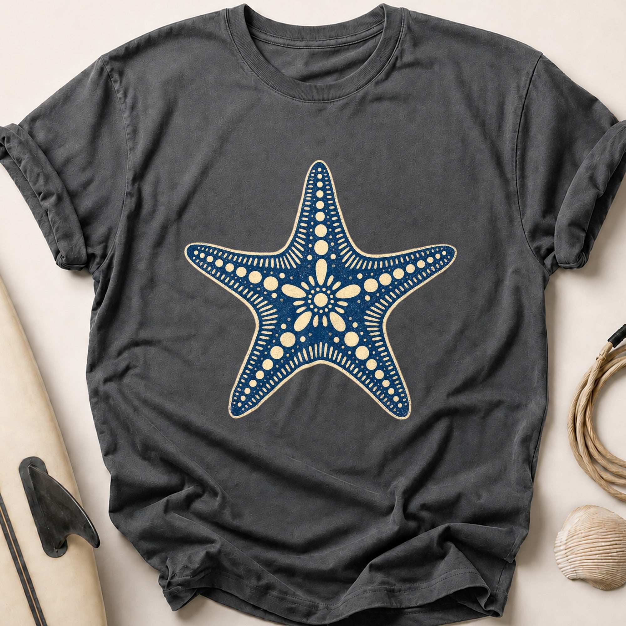 Starfish Tee - Charcoal