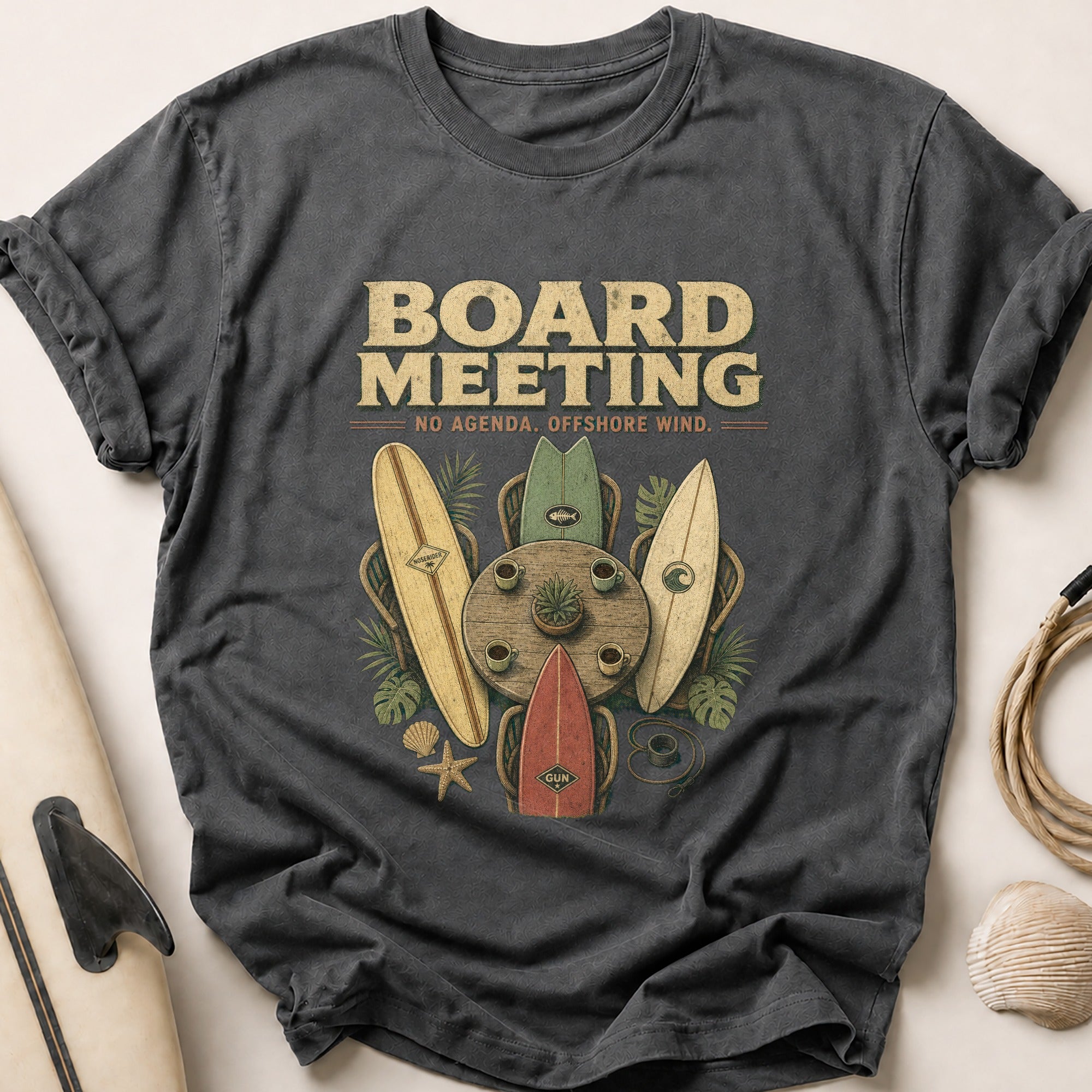 Board Meeting Tee - Charcoal