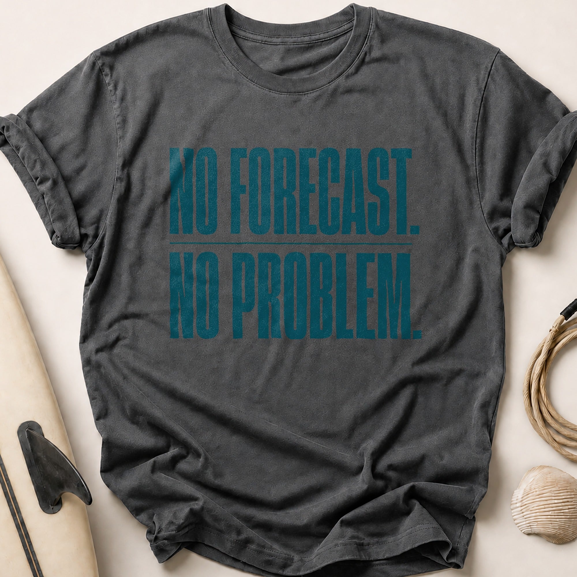 No Forecast. No Problem Tee - Charcoal